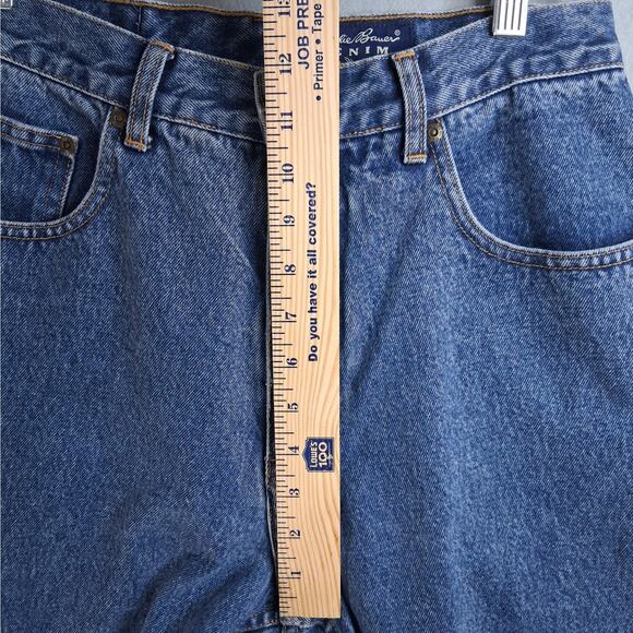 Eddie Bauer Mom Blue Jeans Women's 12 100% Cotton Hi-Rise Denim Vintage - Picture 10 of 13